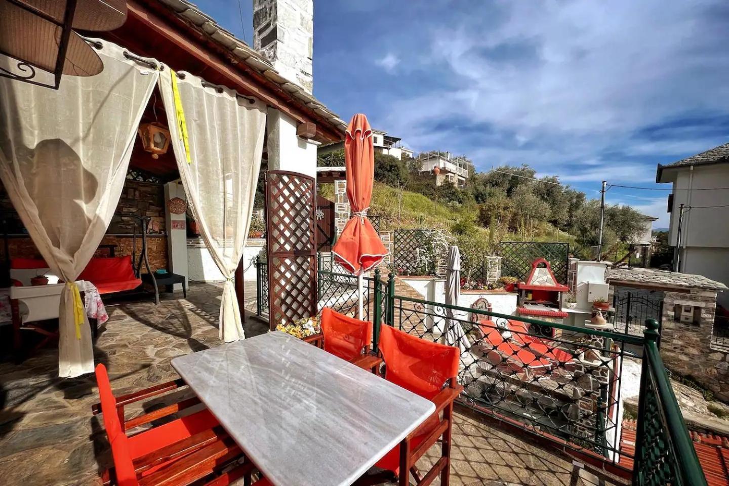 The Pagasetic Balcony - Magestic Sea Cottage Volos Exteriör bild