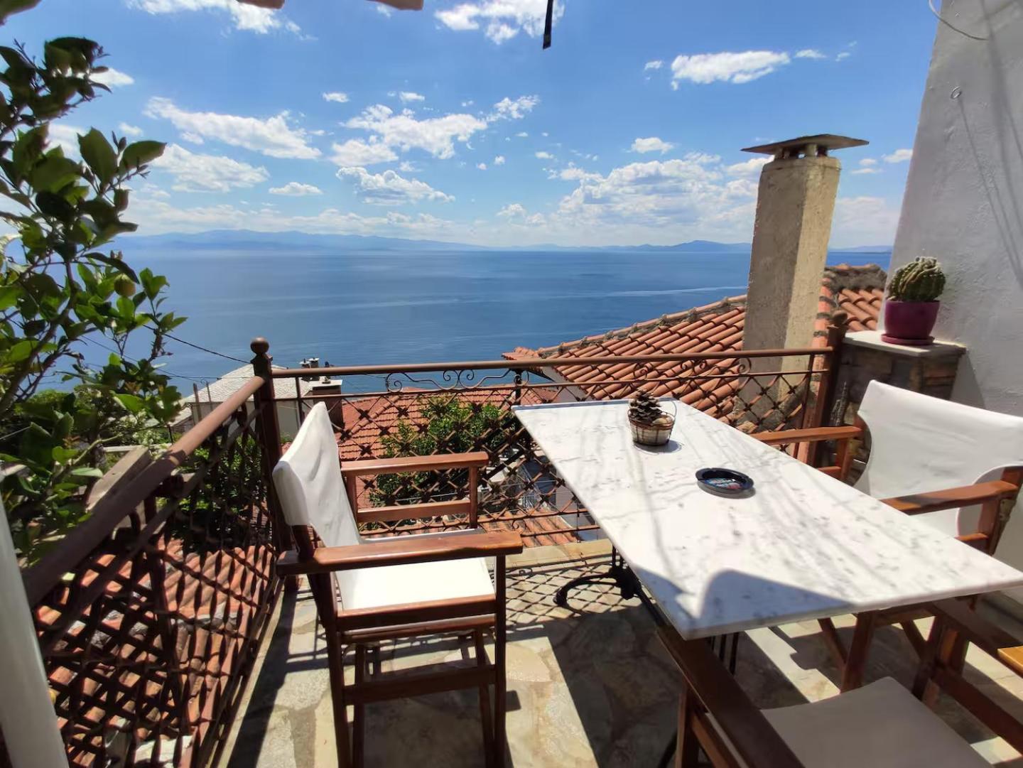 The Pagasetic Balcony - Magestic Sea Cottage Volos Exteriör bild